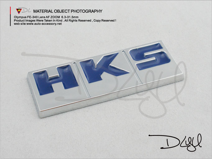 <b>DL-LOGO142BL HKS high quality chrome auto   emblem</b>