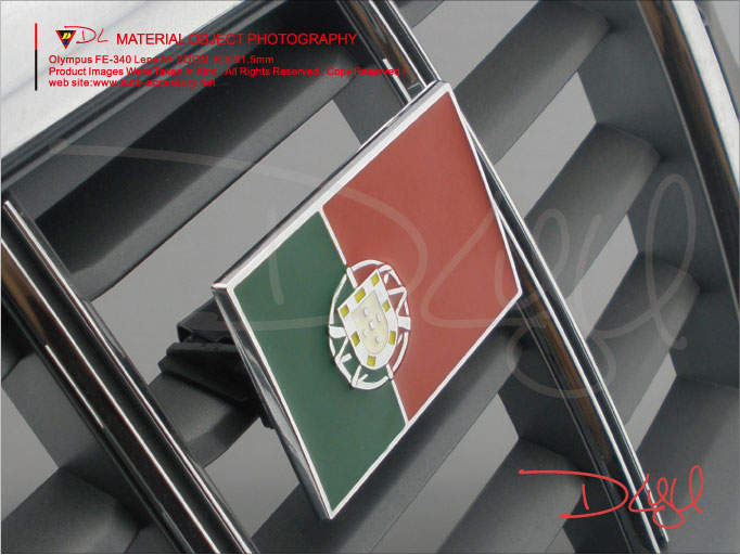 Chrome badges Portuguese flag D