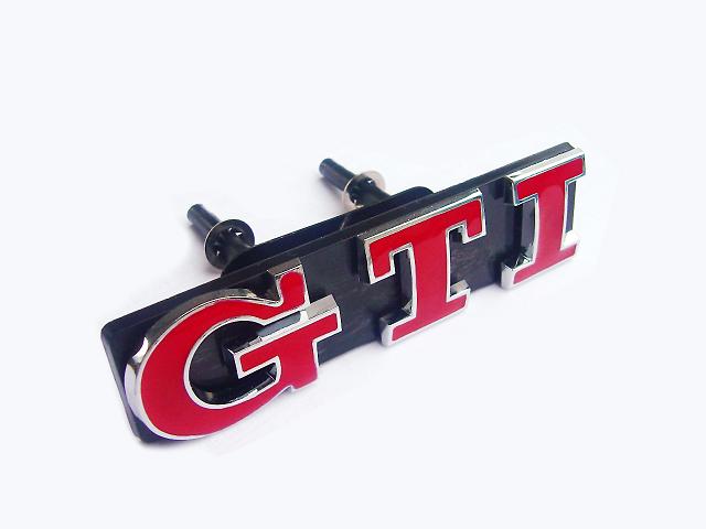 <b>Plastic chrome GTI grill emblem</b>