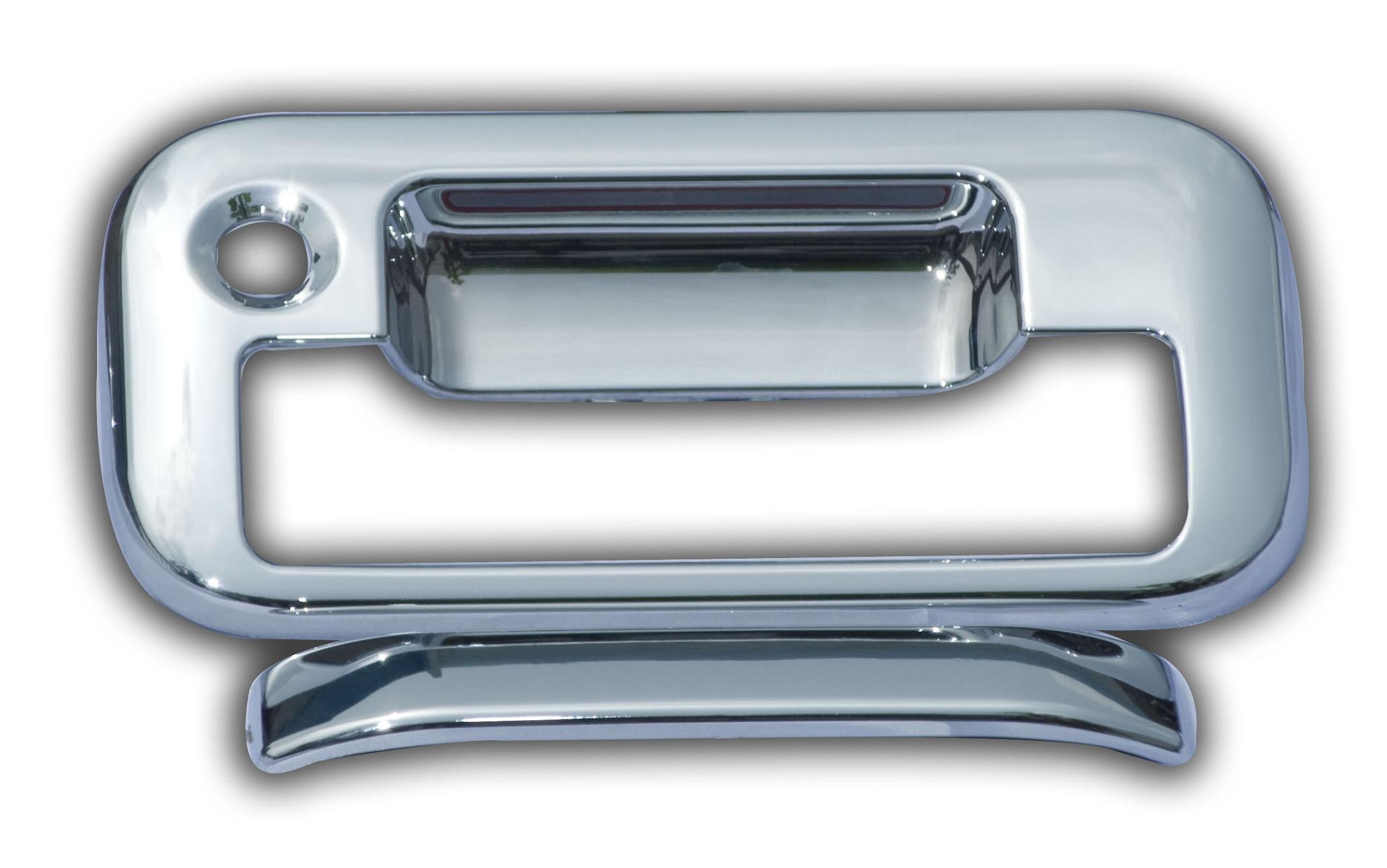 Chrome tailgate handle trim